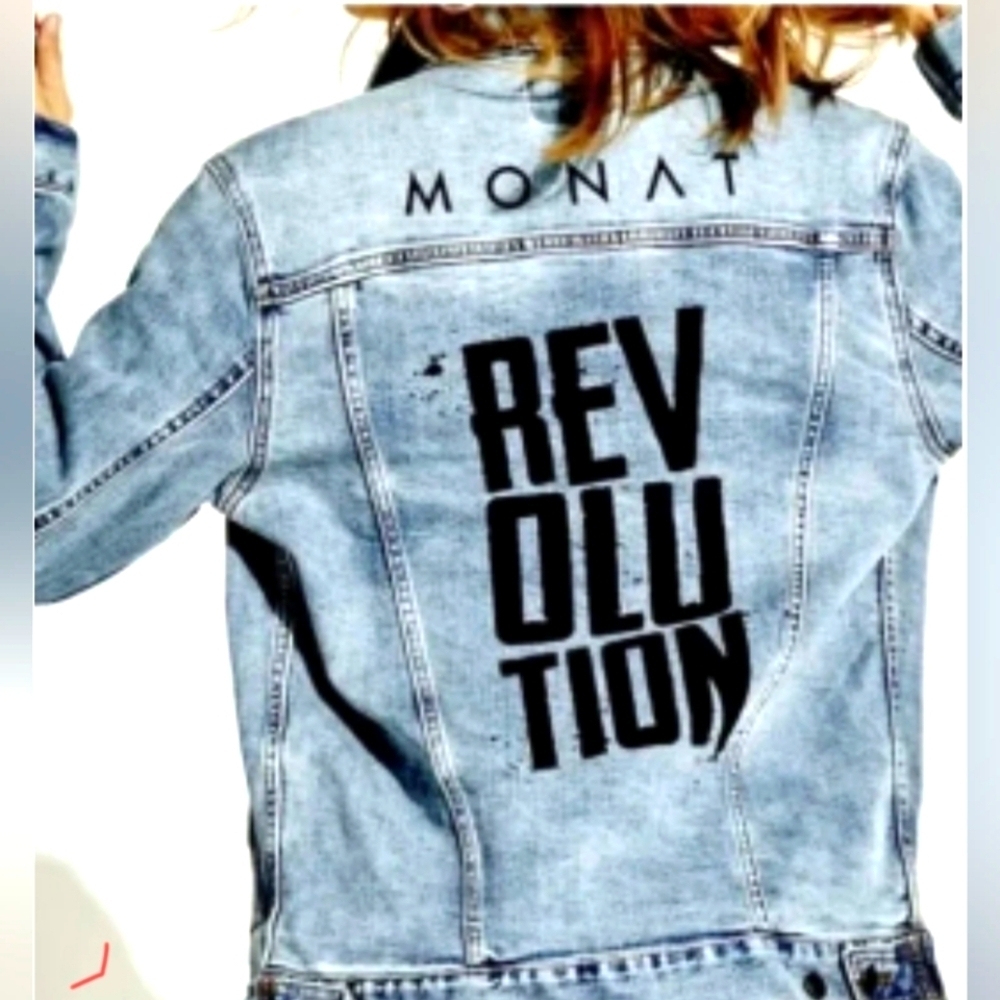 Monat Revolution Blue Denim Jacket Women's XL